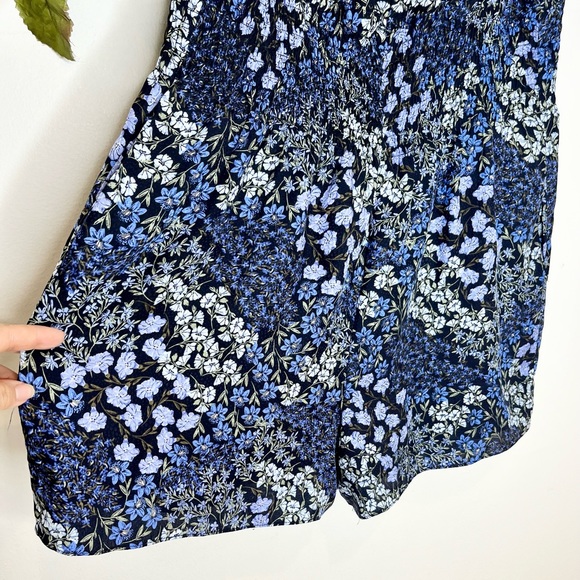 Rebecca Taylor ‘Ava’ Floral Smocked-Waist Silk Playsuit - Picture 9 of 14